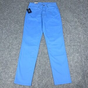 Footjoy Pants Mens 30x32 Lagoon Blue Stretch Twill 5 Pocket Pant Golf Cotton NEW